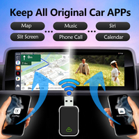 Nouveau 2-en-1 filaire à sans fil Auto AI Box Adaptateur Plug and Play Car Dongle avec USB pour Android et Apple Carplay
