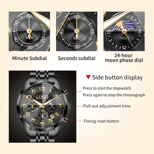 <span class=keywords><strong>Orologio</strong></span> al Quarzo da Uomo OEM3676 Mark Fairwhale con Quadrante Roulette Casino, Lancette Luminose e Bracciale in Acciaio Inossidabile - Product Image 2