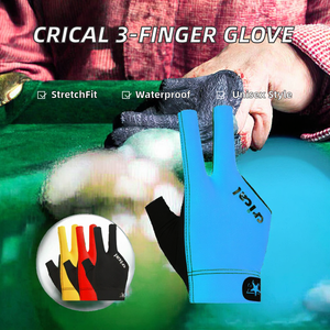 Guante de Billar CRICAL de 3 Dedos, Cómodo, Impermeable, con Cierre de Gancho y Bucle, de Nailon/Algodón/Metálico, Unisex - Product Image 2