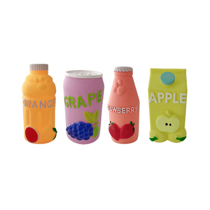 Mới lạ kích thước nhỏ con chó Câu Đố Chew đồ chơi các loại màu sắc trái cây uống chai bia soda pop kêu cót két Vinyl Pet Nguồn cung cấp - Product Image 1