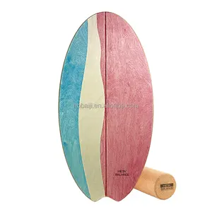Planche à roulettes d'entraînement Offre Spéciale nouveau Design conception de peinture personnalisée planche d'équilibre en bois pour adultes