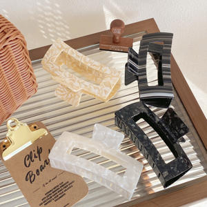 حار بيع السلحفاة خلات 14 سنتيمتر كبيرة حجم الجوف مشابك الشعر أنيقة تخصيص الشعر مخلب المشبك سميكة طويلة الشعر - Product Image 1