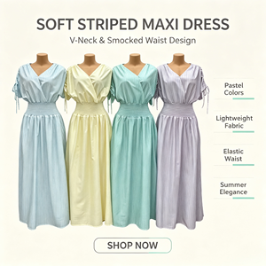 Robe d'été décontractée de haute qualité pour femmes, nouvelle collection, couleur unie, coupe trapèze, col en V, dos nu, grandes tailles, vente en gros - Product Image 6