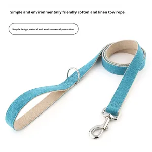 Correa para Perro Más Vendida, Correa de Cáñamo Ecológica de Alta Calidad, Material de Cáñamo Natural, Correa para Mascotas para Entrenamiento al Aire Libre - Product Image 3