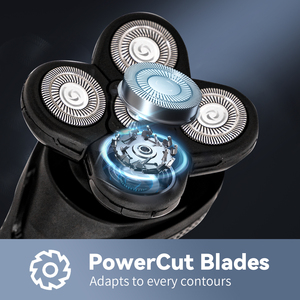 Maquinilla de afeitar eléctrica para hombre, afeitadora de barba inalámbrica 5D de larga duración para niños <span class=keywords><strong>adolescentes</strong></span>, afeitado de limpieza facial con bigote para el hogar - Product Image 6