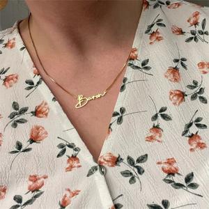 เครื่องประดั<span class=keywords><strong>บ</strong></span>แฟชั่นใหม่สร้อยคอ<span class=keywords><strong>ชื่อ</strong></span><span class=keywords><strong>บ</strong></span>ุคคลสร้อยคอชุบทอง<span class=keywords><strong>จริง</strong></span>สแตนเลสสร้อยคอตัวอักษรสร้อยคอสำหรั<span class=keywords><strong>บ</strong></span>ผู้หญิง - Product Image 3