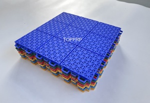Durable Anti-Slip Outdoor Sport Court <b>Flooring</b> Modern PP <b>Plastic</b> Tiles for Basketball Pickleball Easy Click for Garages - Product Image 5