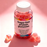 Gummies de protéines de lactosérum sans sucre 17g, marque privée OEM, végétariennes, supplément nutritionnel sportif quotidien pour l'entraînement, vente en gros