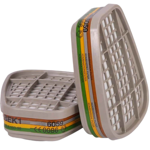 Cartouche à gaz 6059 Cartouche multi-vapeurs/gaz ABEK1 avec 6200 7502 Masques à gaz et respirateurs pour le soudage du <span class=keywords><strong>charbon</strong></span> - Product Image 2