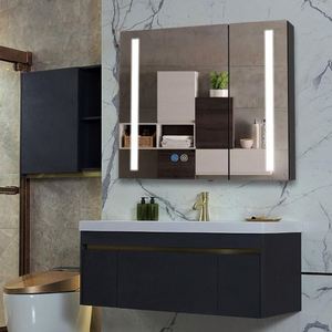 Luxury Marble Countertop, Double Sink Bathroom Vanity Floor to Ceiling Bathroom Cabinet Fully Customized - Product Image 6