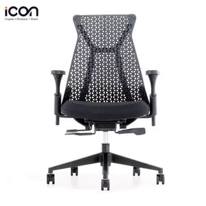 ล้อหมุนหลังสูงผ้าสบายรองรับเอวตาข่ายหมุนเก้าอี้สํานักงานตามหลักสรีรศาสตร์พร้อมพนักพิงศีรษะ - Product Image 6