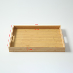 Bamboo <b>Tea</b> <b>Tray</b> 400x300x40mm With Handle For Restaurant And Hotel Use - Product Image 2
