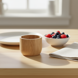 Ensemble de 4 supports à œufs en bois pour servir le petit-déjeuner - Product Image 3