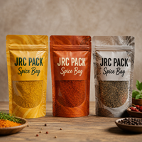 Sachets refermables personnalisés avec logo imprimé pour l'emballage alimentaire (snacks, bonbons, poudres, noix, poudres sèches, sucre, épices)