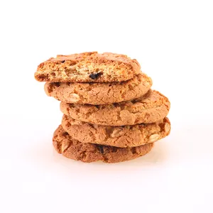 निर्माता दलिया चॉकलेट चिप लस-नि: शुल्क ब्राउन-चीनी healty मक्खन biscotti कुकीज़ बिस्कुट