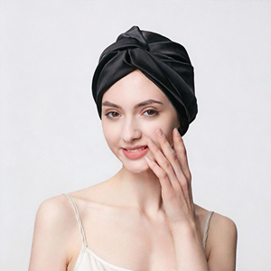 Set Regalo Cappello da Notte in Seta di Gelso Pura al 100% di Lusso 16/19/22 MM con Fascia Elastica Larga e Maschera per Occhi per la Cura dei <span class=keywords><strong>Capelli</strong></span> Notturna da Donna - Product Image 1