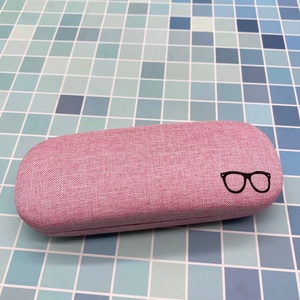 Estuche para Gafas de Lino Ecológico Multicolor, Estuche Rígido de Metal, Estuche Protector Portátil para Gafas - Product Image 3