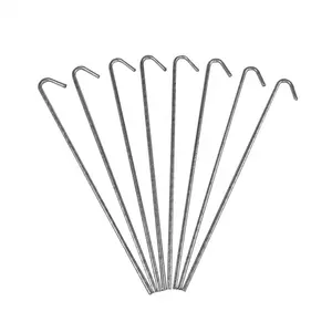China manufacturer outdoor aluminum/stainless steel camping garden tent pegs, camping tent stakes