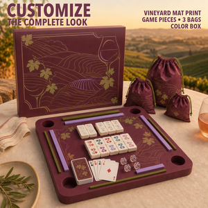 Mesa de Mahjong Flotante Wine Country con Tapete de Espuma EVA, Alfombrilla Multijuego para Mahjong Americano, Rummy y Cartas Impermeables - Product Image 3