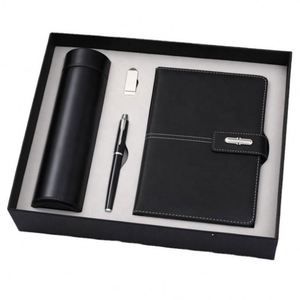 Artículos Promocionales al por Mayor, Cuaderno Personalizable, Diario, Termo, Set de Regalo con Cuaderno, Bolígrafo y Botella de Agua - Product Image 1