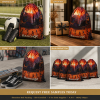 Sacs de rangement de luxe en satin imprimé numérique avec logo personnalisé pour chaussures de sport, vêtements, extensions capillaires et sacs anti-poussière en soie