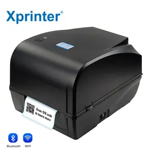 USB 리본 라벨 프린터이있는 Xprinter XP-H400B/ XP-H400E 열전사 바코드 프린터 열전사 리본 프린터 기계