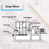 Agitateur mélangeur de savon XTM-200 à bon prix pour mélanger le matériel de savon utilisé pour fabriquer la ligne de savon de toilette