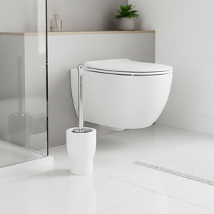 Portascopino per WC in porcellana Spirella 'Opera' bianco, 41 x 11,5 cm - Product Image 3