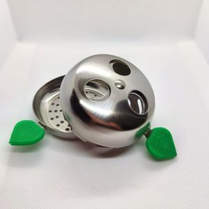 Venta al por mayor de plástico de acero inoxidable pequeña hoja verde Hookah Hmd dispositivo de gestión del calor carbones titular Hookah Shisha Accesorios - Product Image 1