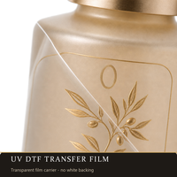Autocollant adhésif UV, impression personnalisée, vinyle transparent haute précision, imperméable, étiquettes pour flacons de parfum, emballages cosmétiques, emballages pour rouges à lèvres