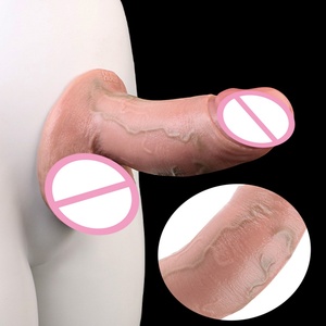 Dildo Realista de Silicona, Dildo Gigante para Mujeres con Forma Curva, Estimulación del Punto G - Product Image 1