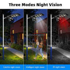 Hongglobal 8MP HD không dây 4G năng lượng mặt trời bảng điều khiển Powered CCTV surveil máy ảnh V380 <span class=keywords><strong>Pro</strong></span> 4K ánh sáng đường phố 4G Sim Thẻ năng lượng mặt trời Camera An Ninh - Product Image 4