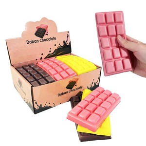 Juguete Antiestrés <span class=keywords><strong>de</strong></span> PU <span class=keywords><strong>de</strong></span> Rebote Lento con Diseño <span class=keywords><strong>de</strong></span> Barra <span class=keywords><strong>de</strong></span> <span class=keywords><strong>Chocolate</strong></span>, Totalmente Impreso, 15x7x2cm, Modelo All-India, Empaque OPP, ¡Venta Caliente! - Product Image 6