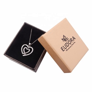 <span class=keywords><strong>Je</strong></span> <span class=keywords><strong>T</strong></span>'aime à la Lune et Retour Collier Coeur En Cristal De Mode Bijoux Nouveau 925 En Argent Sterling Bijoux CYD064 - Product Image 4