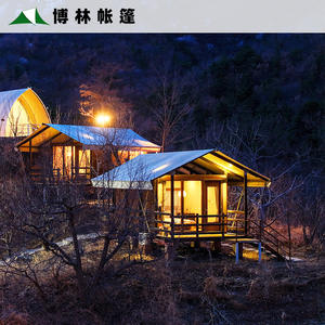 Tente hôtelière pour sites touristiques, tente de camping pour voyages culturels, tente hôtelière une chambre et une salle de bain avec toilettes, tente B&B en PVDF, direct usine - Product Image 2