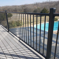 Système de balustrade en aluminium contemporain avec fabrication de précision et service d'inspection de qualité
