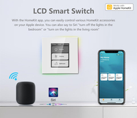 Interruptor de Pared Inteligente con Panel Táctil Capacitivo de Alta Gama, Certificado HomeKit, WiFi, Zigbee, MESH, Autonetworking, Temporizador, Control de Escenas