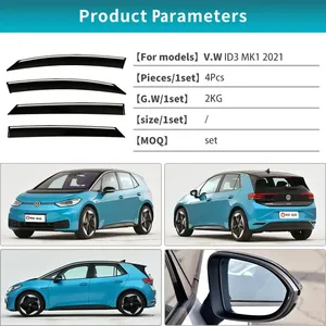 StarNav <b>Rain</b> Guard Awnings Window Visor For ID3 MK1 2021 2022 DOOR VISOR Bright Strip Wind <b>Deflectors</b> Visors Accessories - Product Image 1