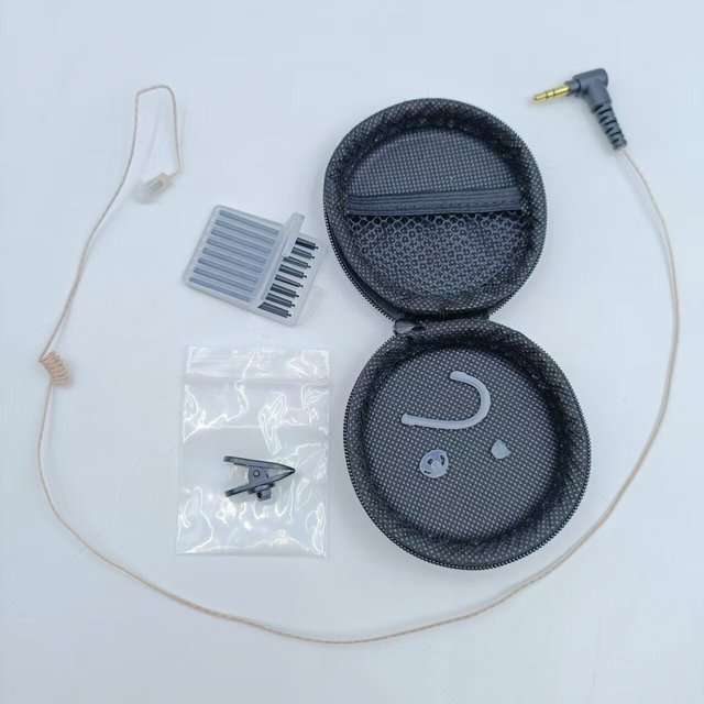 Universal 3.5mm Covert Security Transparent Tubeless Only-Listen Earpieces Two-Way Radios Earphone Clear Audio for Communication