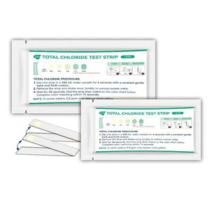 Tiras Reactivas para Prueba de Cloro Total de Wancheng Biotechnology, 10 Paquetes por Empaque, Detección Rápida, Prueba de Calidad del Agua - Product Image 1