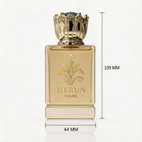 Flacon de parfum en verre de luxe avec bouchon couronne 30ml 50ml 100ml, logo personnalisé, flacon de parfum vide avec boîte cadeau OEM ODM