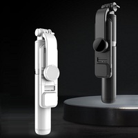 Bâton de Selfie sans fil Q02s avec anneau lumineux Led trépied pliable monopode pour iPhone Mini bâton de Selfie extensible 4 en 1 vente en gros