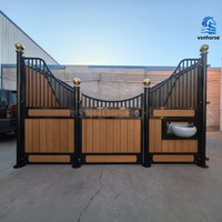 Panneau stable portable pour écurie, cloison de box pour chevaux robuste, porte battante/coulissante, cadre en acier galvanisé, garantie 5 ans