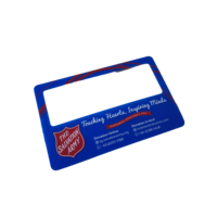 Premium Horizontal Card with Customized Logo Optics Magnifying Feature for Business Promotional Gifts