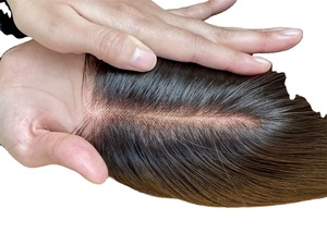 Pas d'enchevêtrement pas de perte femmes cheveux Toppers haute qualité vrais cheveux humains pleine dentelle Topper timide Mini perruque pour les femmes - Product Image 4
