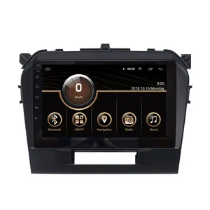 Toptan video kaydedici android baş ünitesi-128G Carplay Suzuki Vitara için 4 2015-2018 Android araba radyo teyp Video oynatıcı GPS Navi multimedya kafa ünitesi