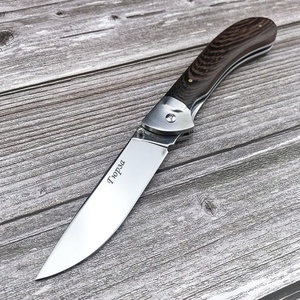 Cuchillo Plegable de Alta Dureza para Exteriores, Herramienta EDC para Exteriores, Mango de Madera, Equipo de Supervivencia para Montañismo - Product Image 2