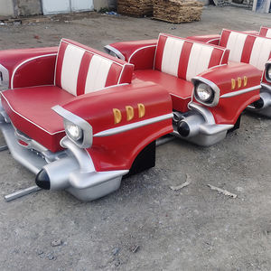 Quirky विंटेज कार के आकार का सोफे लाउंज कार सोफे गृह सजावट रेस्तरां बार होटल डिनर बूथ सोफे - Product Image 6