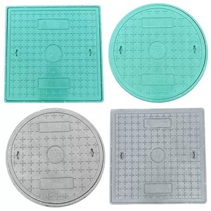 จำหน่ายฝาปิดท่อระบายน้ำ SMC resin composite โดยตรงจากโรงงาน, ฝาปิดท่อระบายน้ำทรงกลม, แข็งแรงสูง ทนทานต่อการกัดกร่อน และใช้งานได้ยาวนาน - Product Image 1