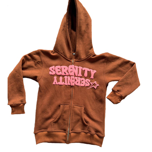 Men Puff Print <b>Graphic</b> Full <b>Zip</b> <b>Up</b> <b>Hoodie</b> Heavyweight Fleece Streetwear Sweatshirt Custom OEM Wholesale - Product Image 3